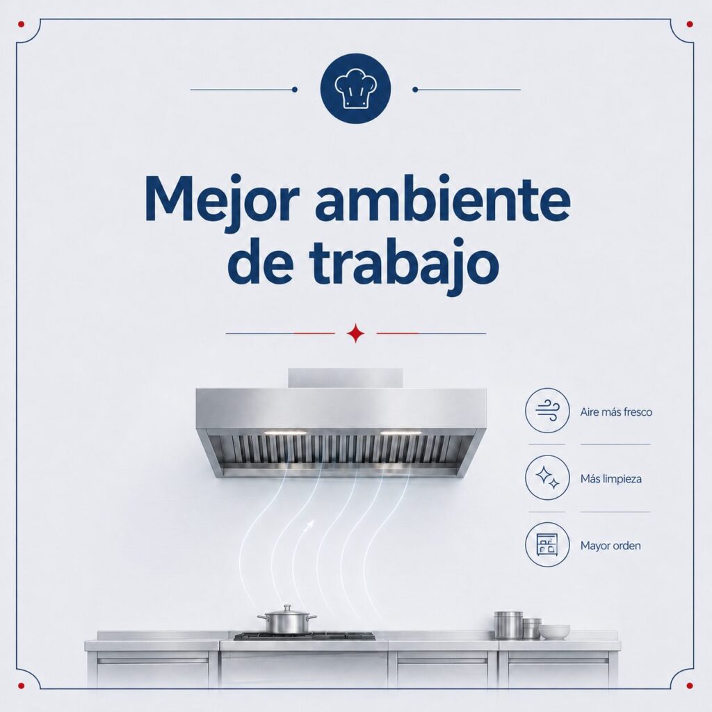 Mejor ambiente de trabajo con el buen mantenimiento de extracción de humo