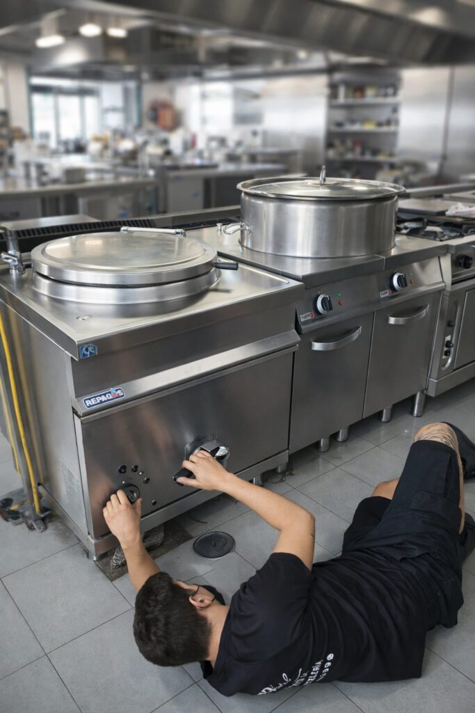 instalación, Mantenimiento y reparación de calor industrial, cocción y extracción de humo, en cocina industrial en tenerife y canarias, de Rohostel