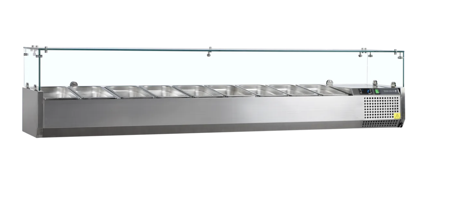 sobrevitrina refrigerada para pizzería