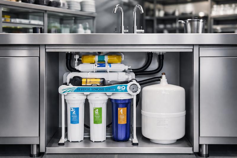 Tratamiento de agua con ósmosis en negocio de hostelería por servicio técnico especializado de Rohostel