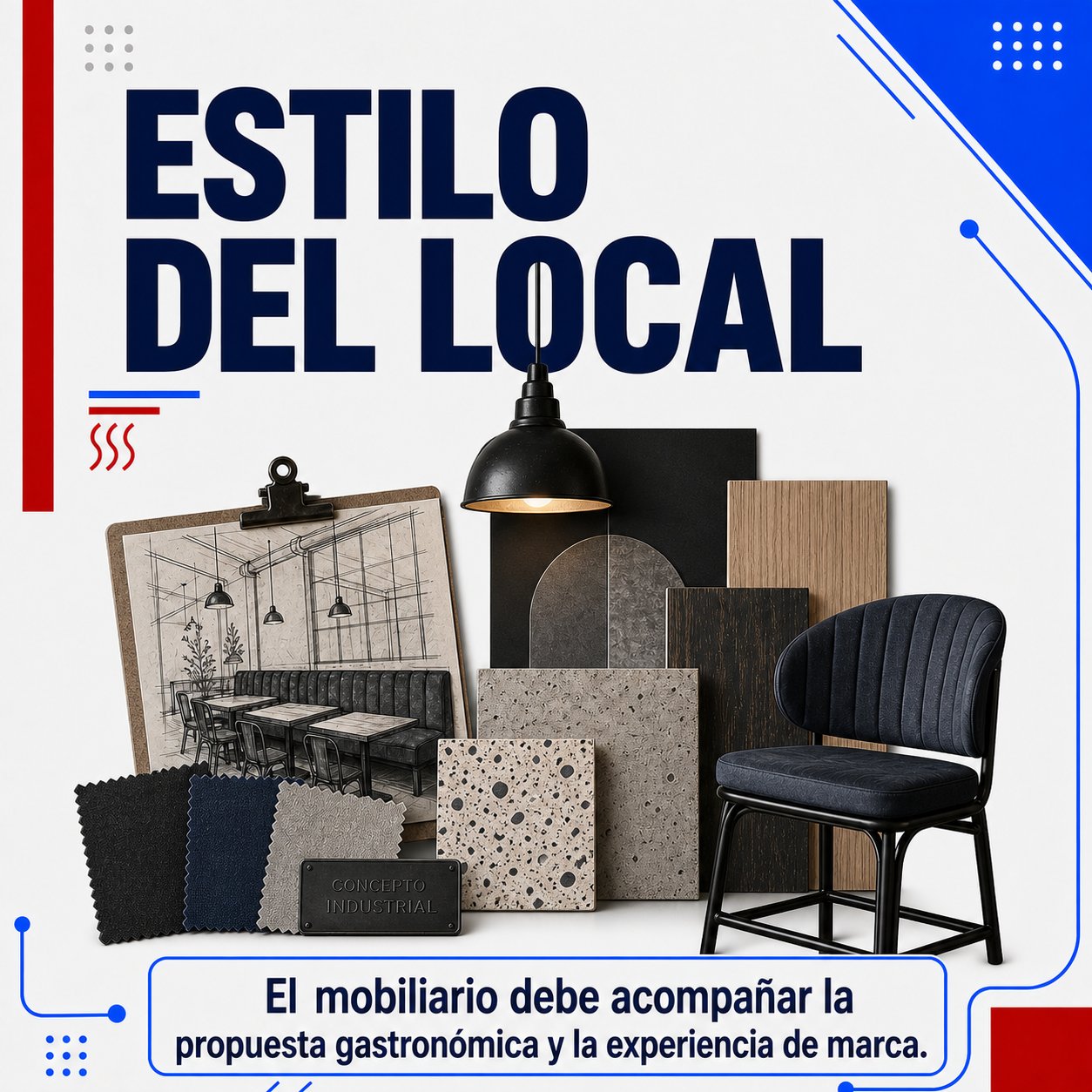 Estilo del local para elegir Mobiliario de Hostelería Rohostel Canarias. El mobiliario debe acompañar la propuesta gastronómica y la experiencia de marca.