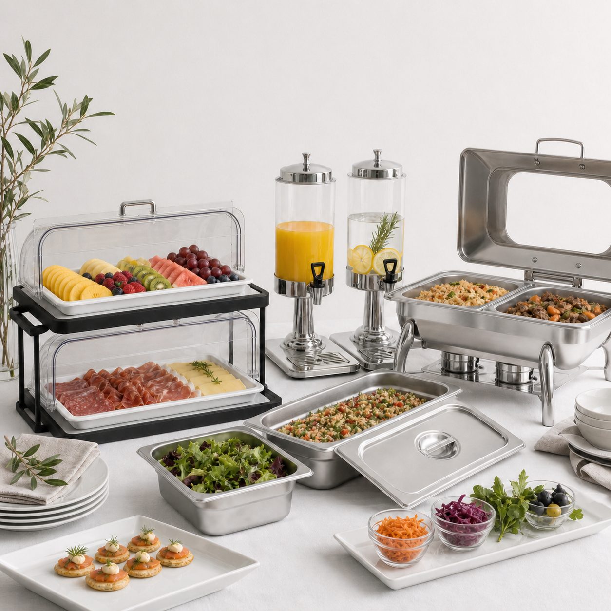 Buffet y presentación lacor