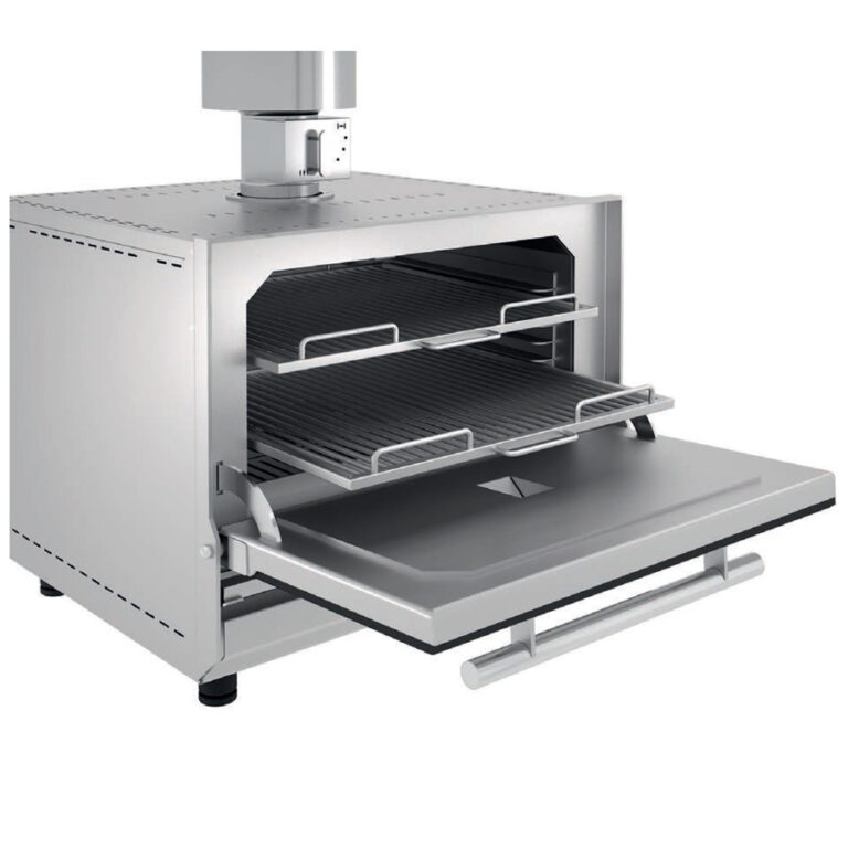 Horno Grill de Brasa Completo en Acero Inoxidable con Parrilla Incluida con Capacidad para 40 – 50 Comensales ST-G 300 Fm