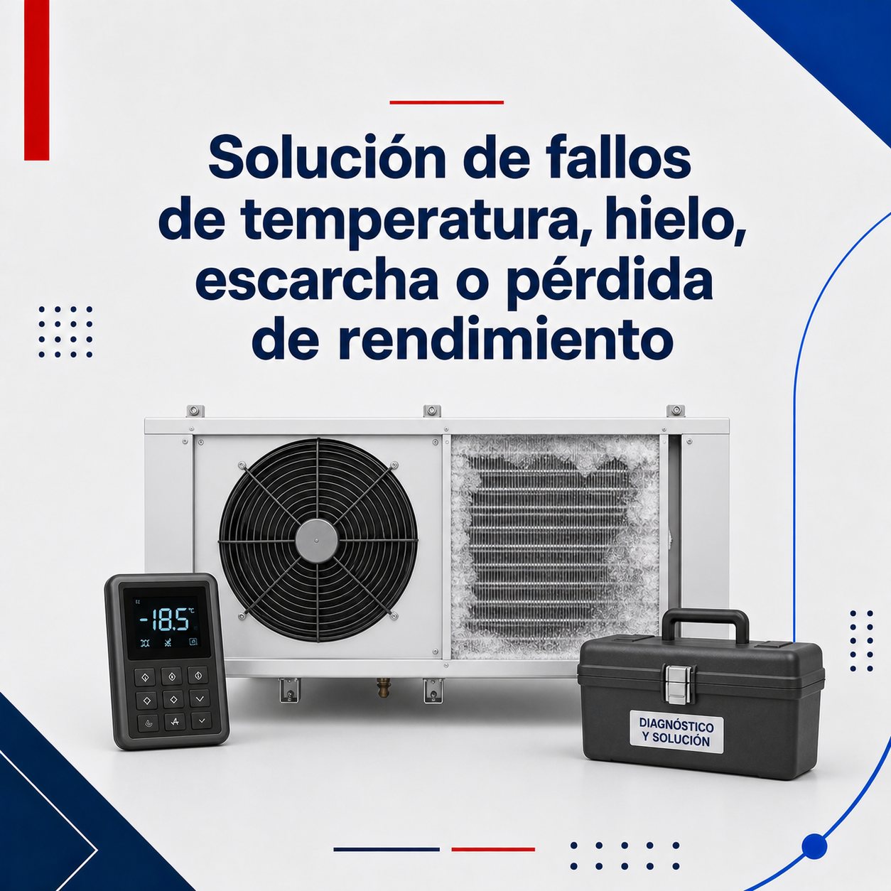 Solución de fallos de temperatura, hielo, escarcha o pérdida de rendimiento