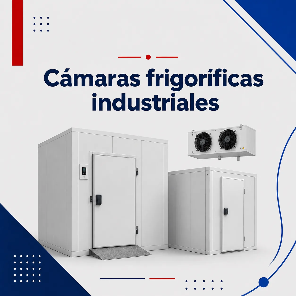 imagen minimalista de instalación, montaje y repación de cámaras frigoríficas a medida por parte del servicio técnico de frío industrial de Rohostel