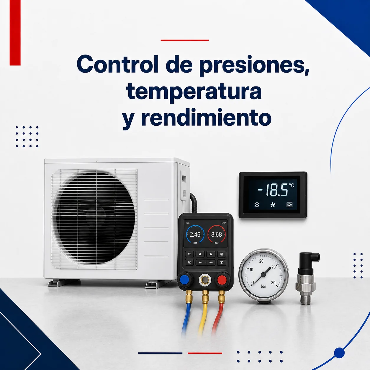 Mantenimiento preventivo periódico de frío control_de_presiones_temperatura_y_rendimiento
