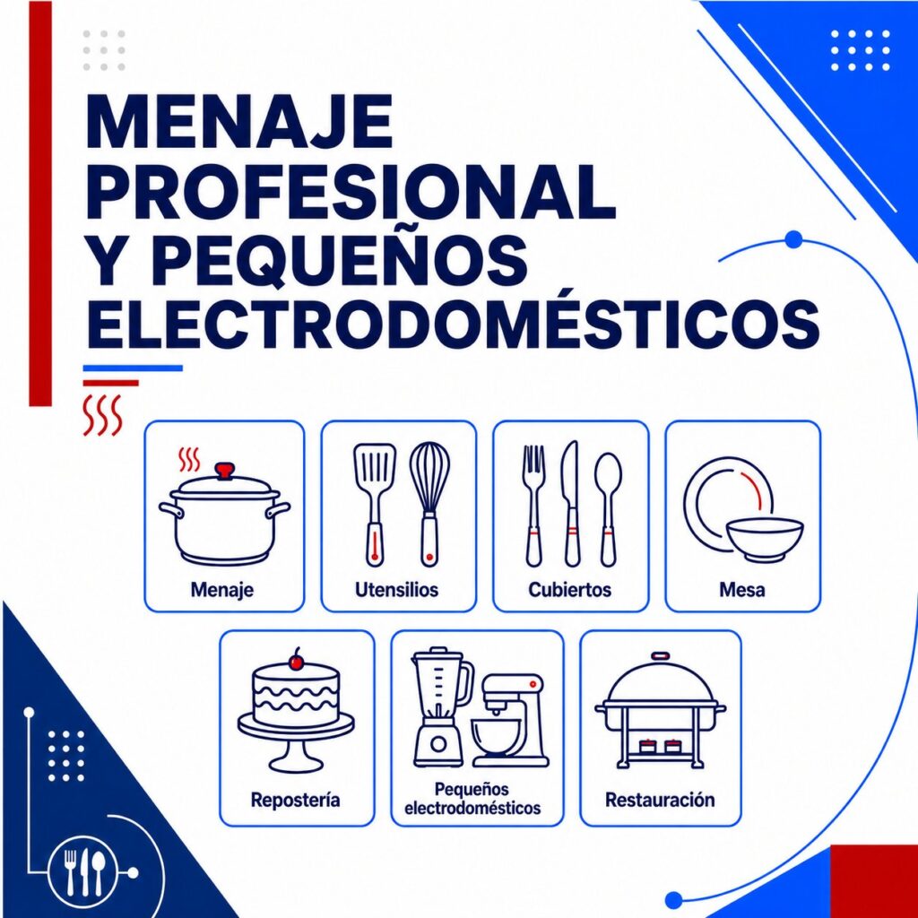 Menaje hostelería y pequeños electrodomésticos LACOR