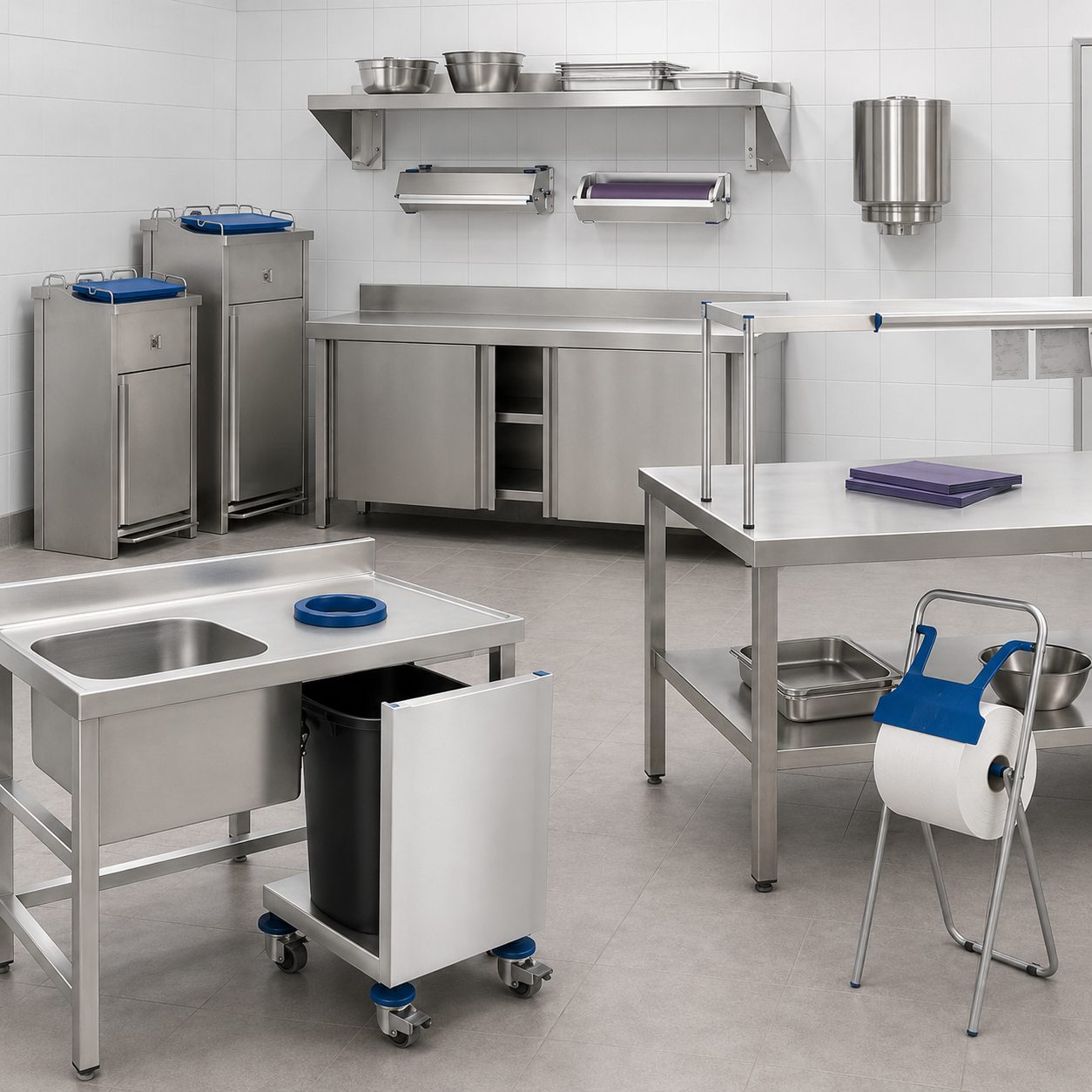 mesa neutra, mesa de preparación inox Fricosmos