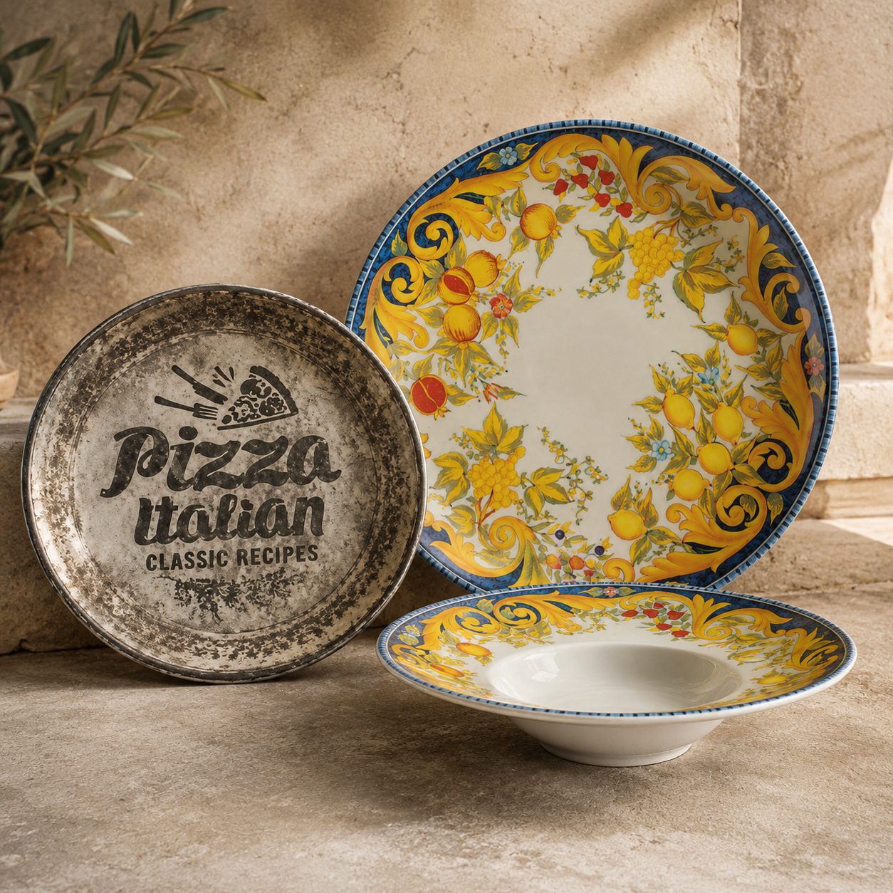 Vajilla italiana para pizzas y pasta Hendi
