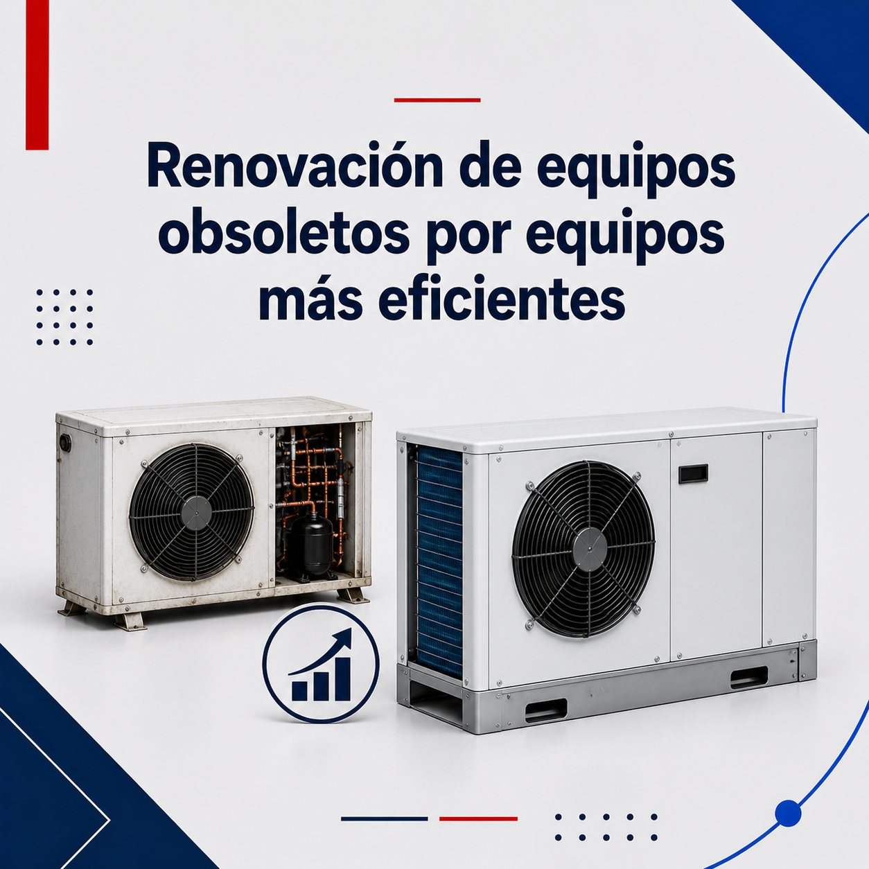 renovación de equipos obsoletos por equipos más eficientes